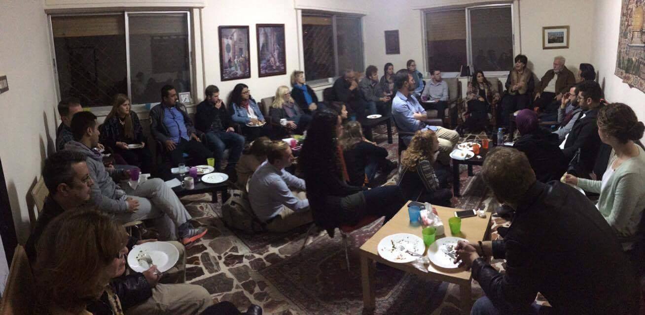 Meeting with American students from various Christian liberal arts colleges and universities